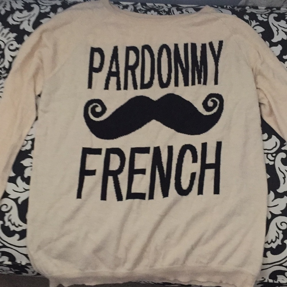 Mustache sweater